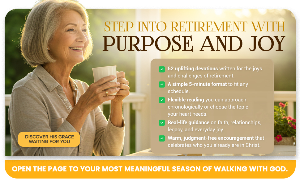 Image of a smiling, active retired woman enjoying coffee on a sunny porch.