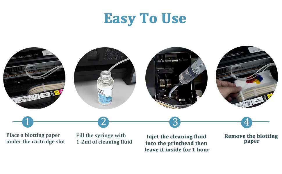 ATONER Printhead Cleaning Kit for HP Canon Brother Inkjet Printers