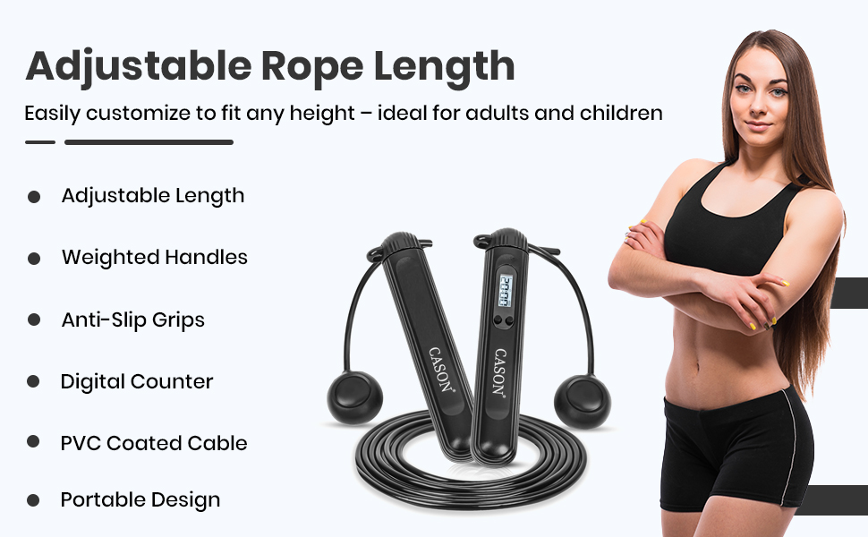 SPN-JGSP Professional Skipping Rope with Counter