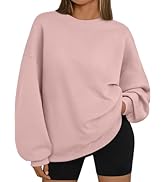 Trendy Queen Sweatshirts for Women Hoodies Oversized Crewneck Tops Sweaters Comfy Fall Winter Out...