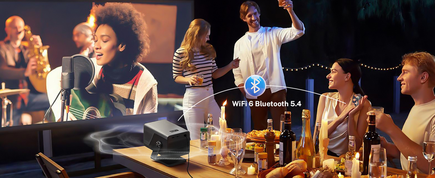 projector with wifi and bluetooth
