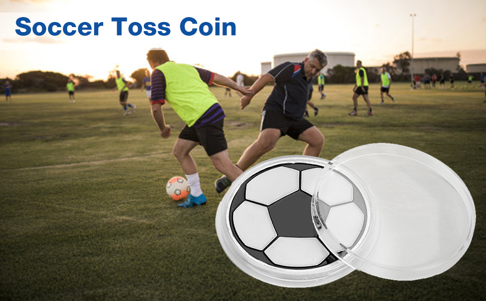 Tbest referee coin,2Pcs Alloy Football Soccer Referee Flip Coin Judge
