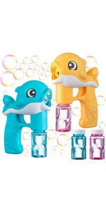 LED Automatic Whale Bubble Maker with 4 Bubble Refill