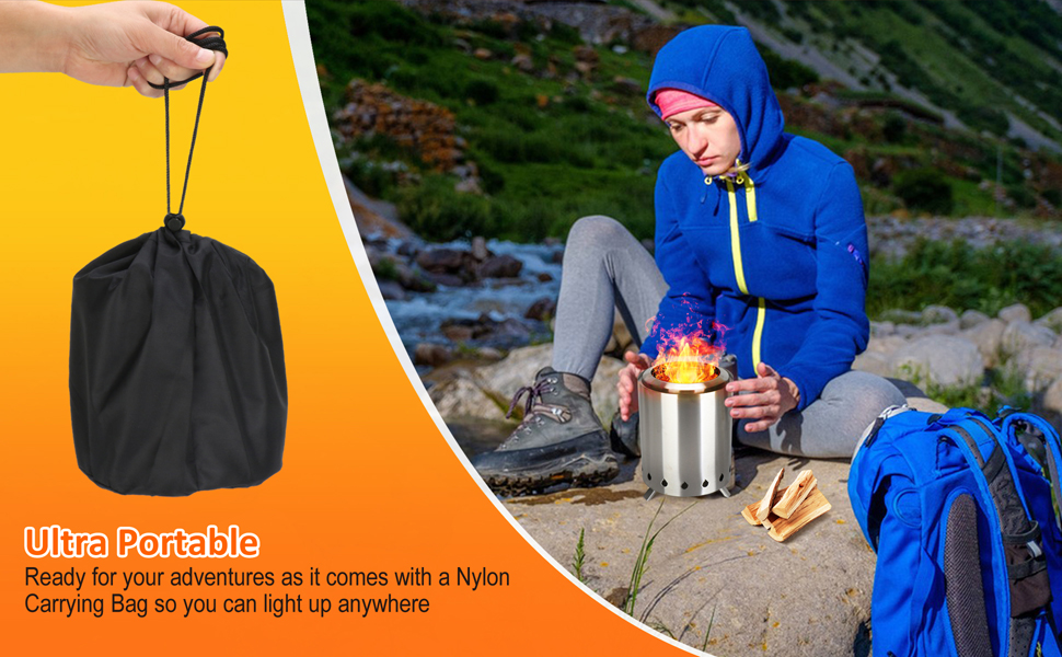 Smokeless Fire Pit, Stainless Steel Table Top Fire Pit