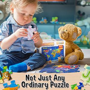 ZiGYASAW Giant Jumbo Wonderful World Jigsaw Floor Puzzle large piece puzzle for children