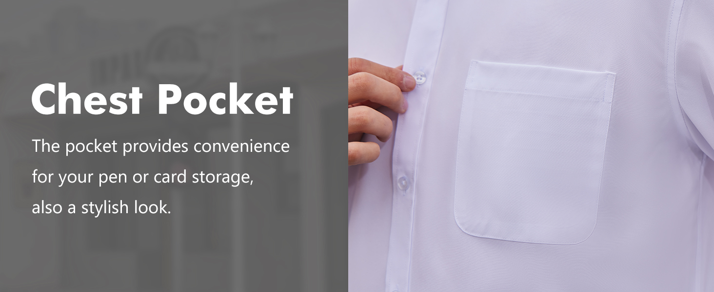 Single chest pocket