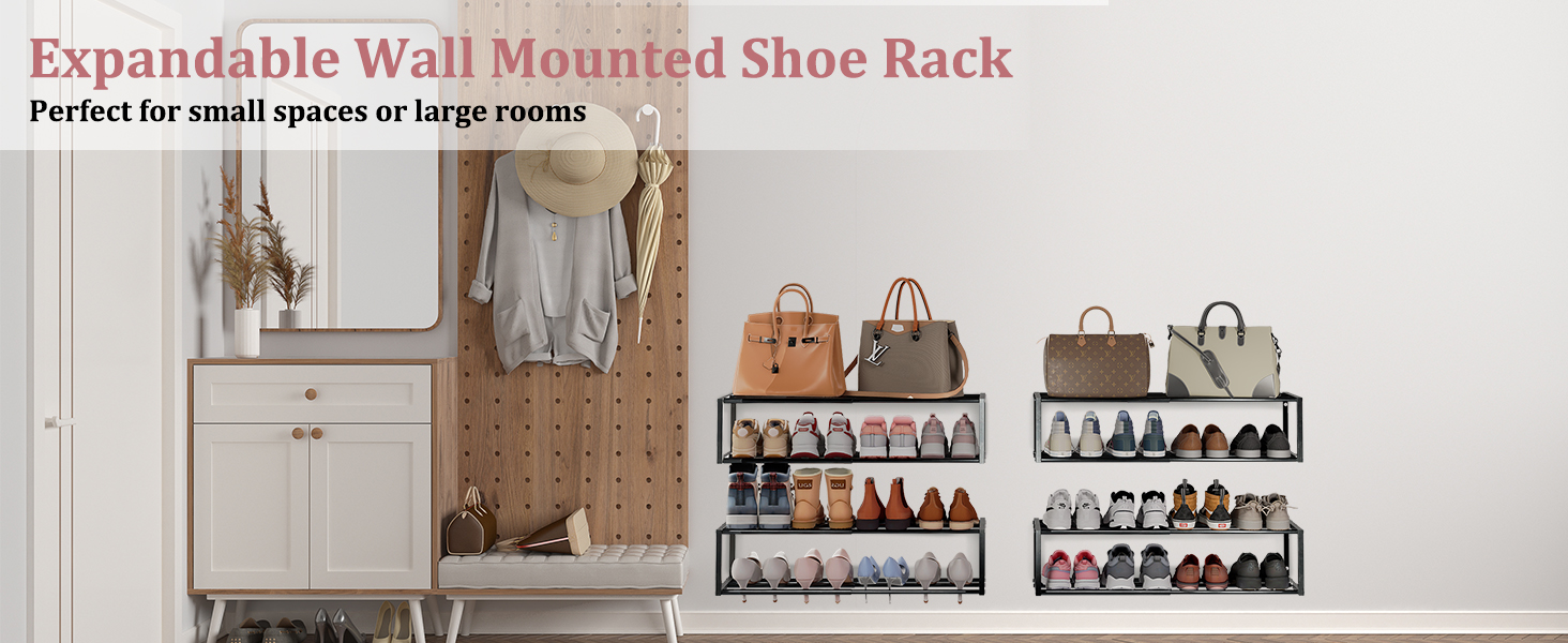 wall mounted shoe rack