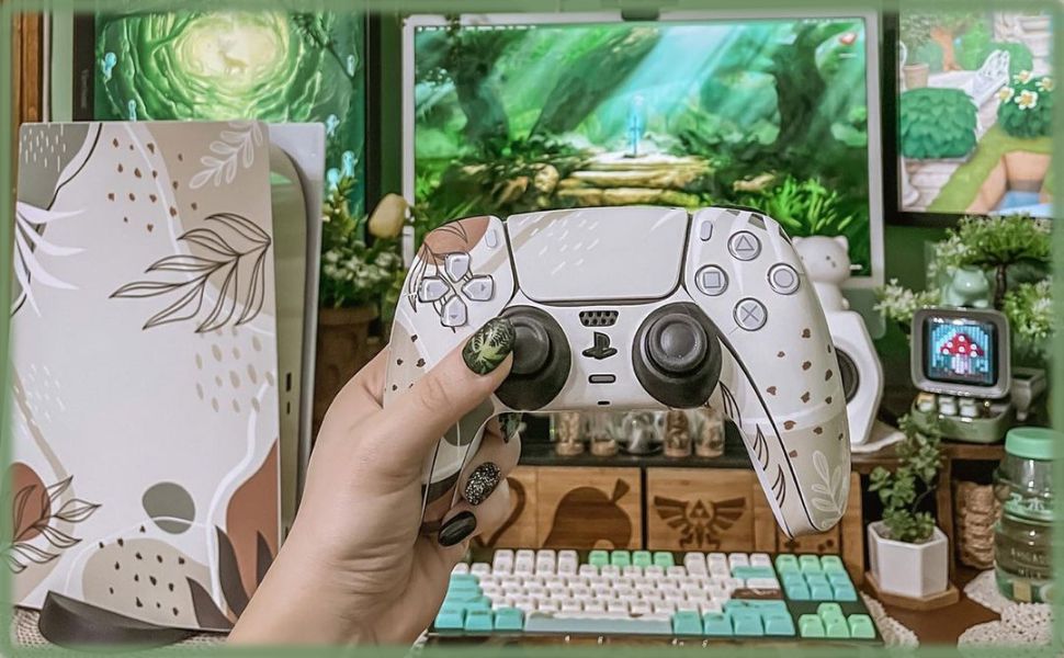 p s 5 console accessories nitendo screen protector skin cover light stickers decal ninetendo vinyl