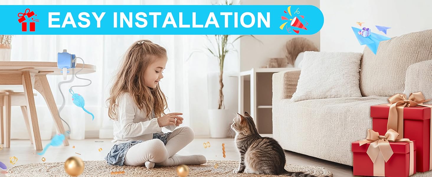 Kezlume Upgraded Smart Interactive Cat Toy with Remote Control