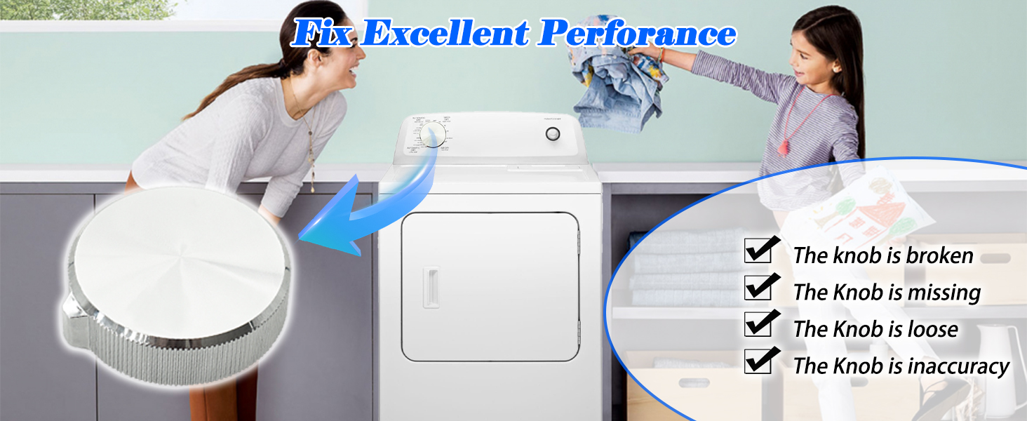 W11708423 Dryer Control Knob Replacement Parts Fit For