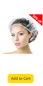 50 Pcs Disposable Shower Cap
