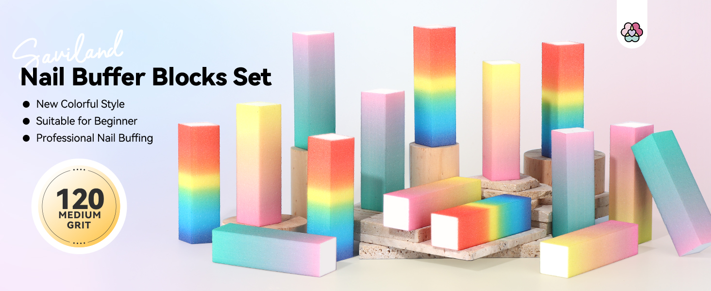 nail buffer block set professional color nail buffers manicure pedicure tools kit