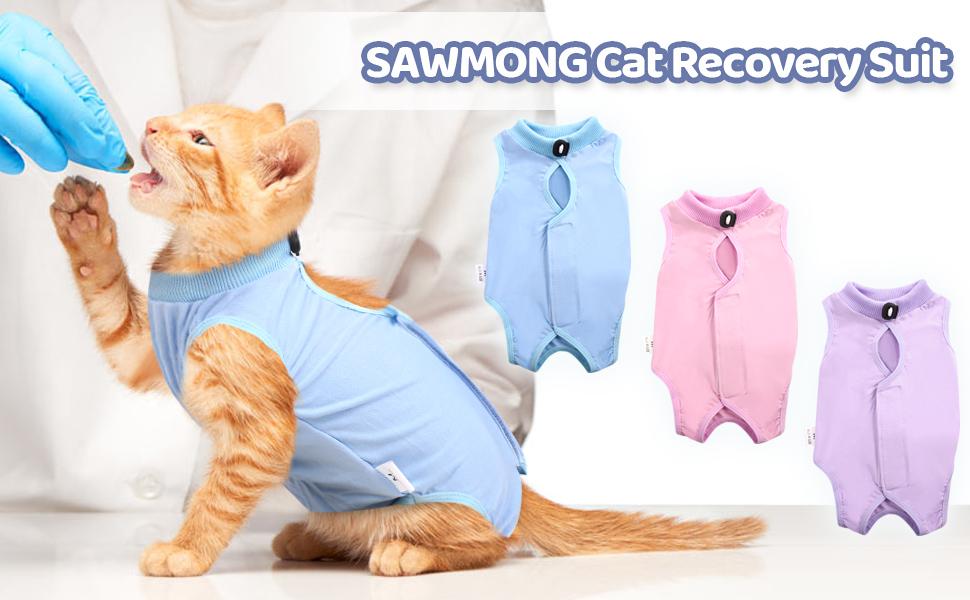 SAWMONG Cat Recovery Suit, Cat Surgery Recovery Suit After