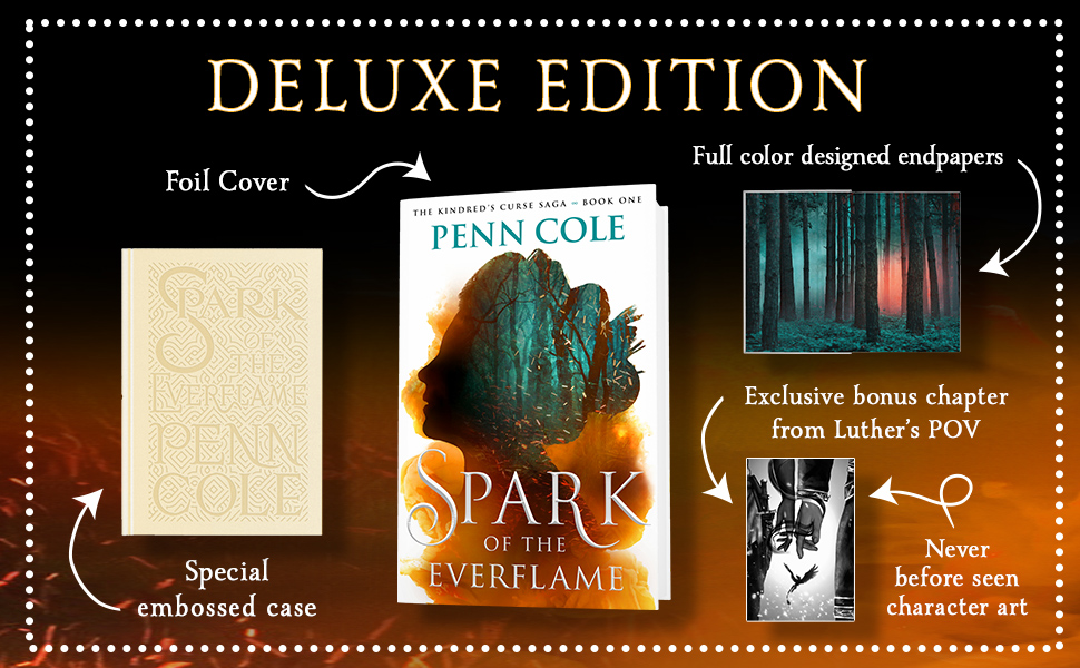 Spark of the Everflame A Novel (1) (The Kindred’s Curse Saga) 9781668085721 Cole