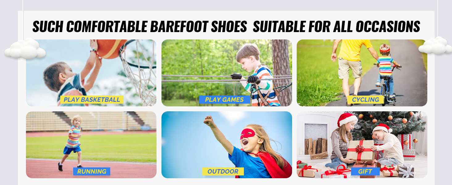 Kids Barefoot Shoes Wide Soft Minimalist | Zero Drop | Lightweight Fashion Sneakers for Boys Girls