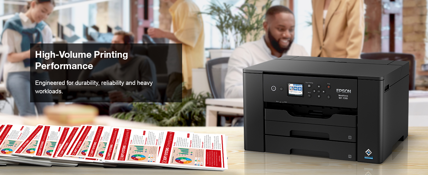 High-Volume Printing Performance. Engineered for durability, reliability and heavy workloads. 