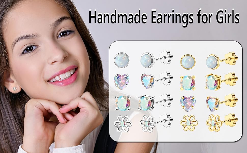 flatback stud earrings