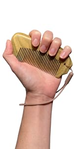 Wooden labor birth comb