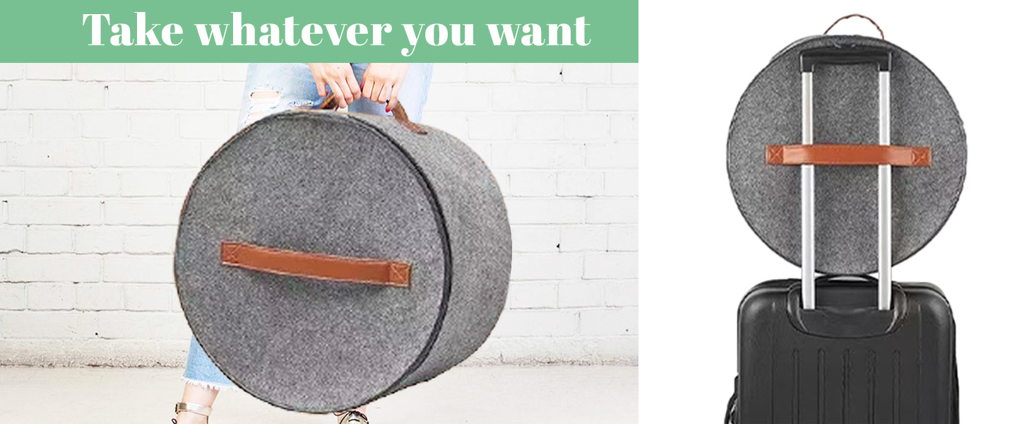 Hat Storage Box,Hat Boxes for Women Storage,Cowboy Hat