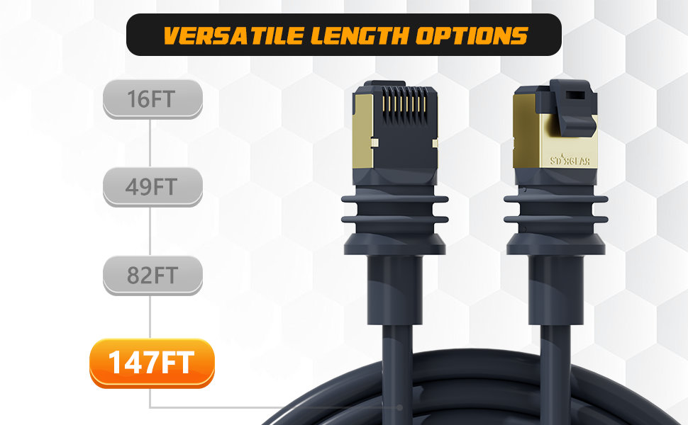 BarBaren Starlink Gen 3/Mini Cable, 147 FT/45 M Starlink Replacement Cable for