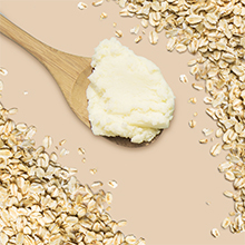 Con glicerina, aceite de soya, extractos de avena y manteca de karité, humectantes 100% naturales