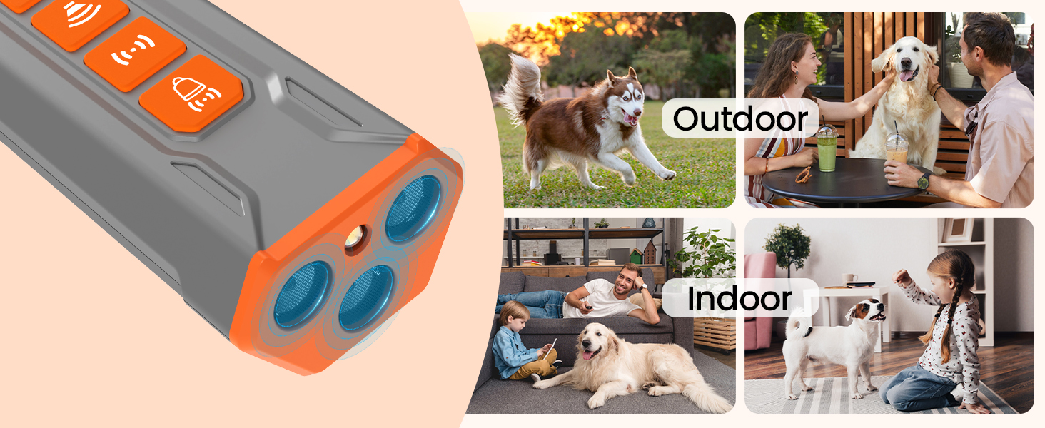 ZZWD Ultrasonic Dog Bark Deterrent Device, Sonic Anti