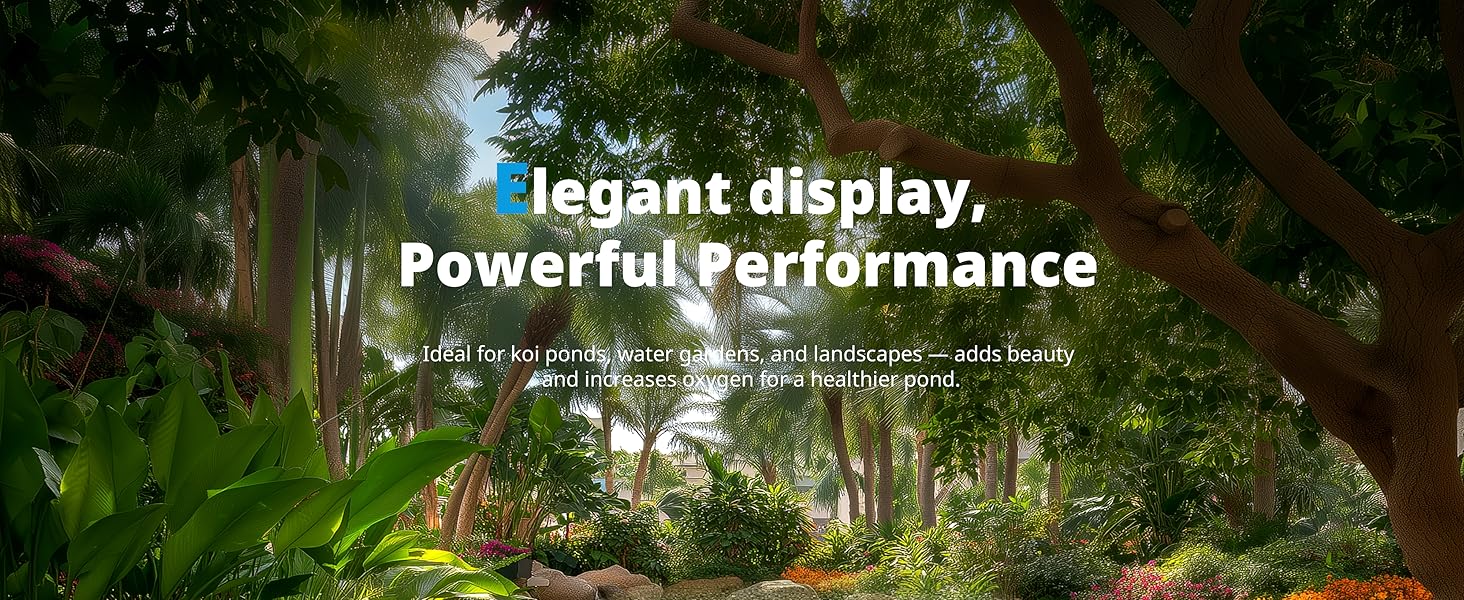ideal for ponds