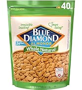 Blue Diamond Almonds Whole Natural Raw Snack Nuts, 40 Oz Resealable Bag (Pack of 1)
