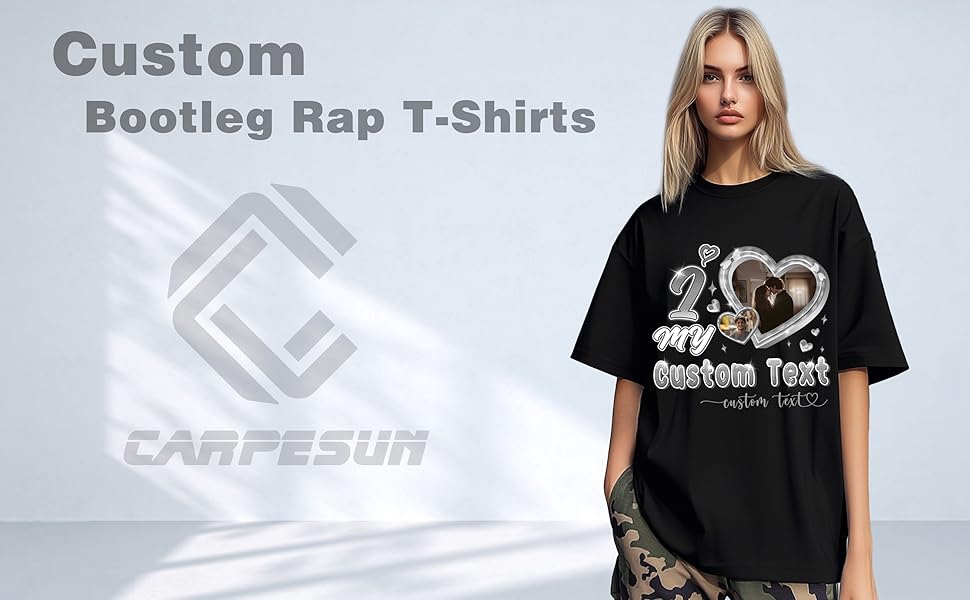 Custom I Love My Boyfriend Girlfriend T-Shirts, Custom Face Shirt for Birthday Valentine Day