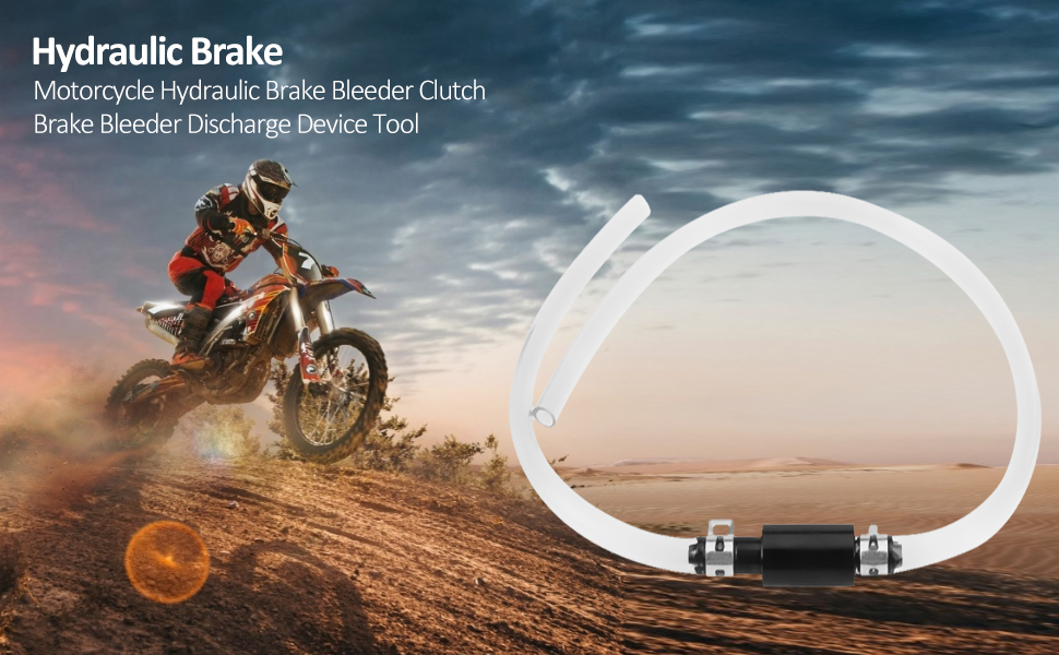 Brake Bleeding Kit, Universal Motorcycle Hydraulic Brake Bleeder Clutch Brake Bleeder Discharge