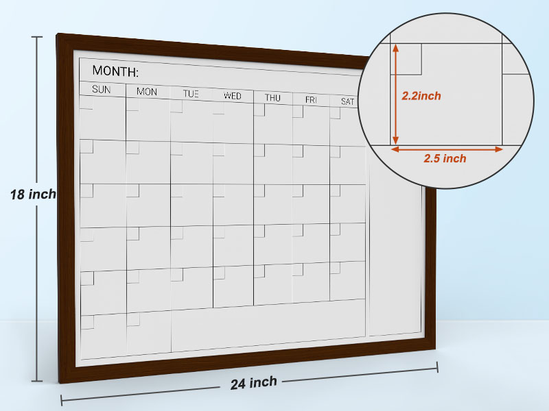 Amazon.com : Comix Dry Erase Calendar Whiteboard for Wall