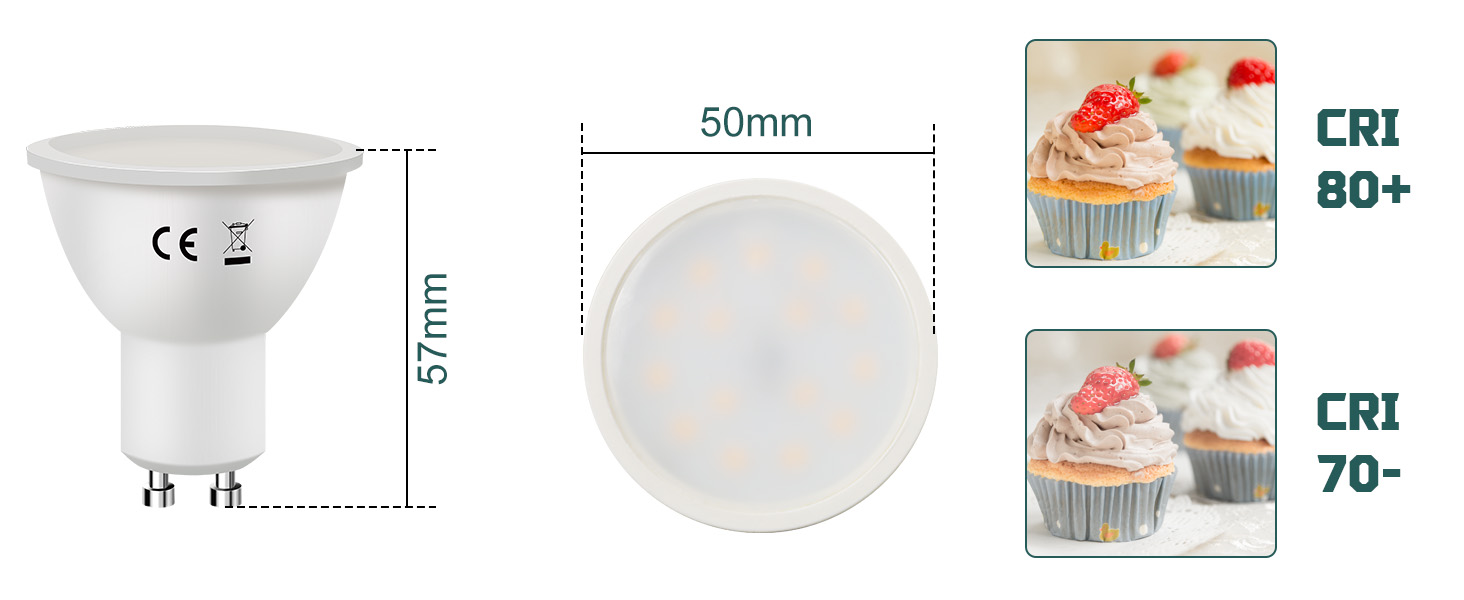 Gu10 LED Kaltweiss 6W Leuchtmittel Lampe