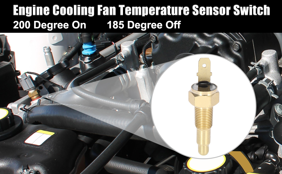 X AUTOHAUX Universal Engine Cooling Fan Temperature Thermo