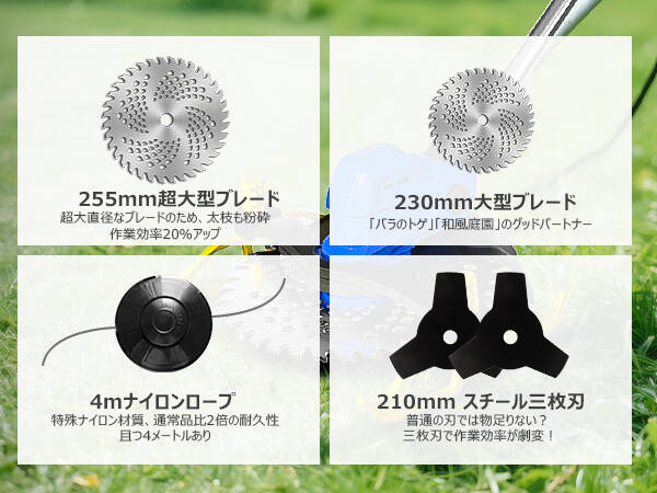 充電式草刈り機 2025年新登場 刈刃径255mm 高さ5段調節 コードレス Amazon.co.jp: 充電式草刈り機【2025年新登場・刈刃径255mm・高