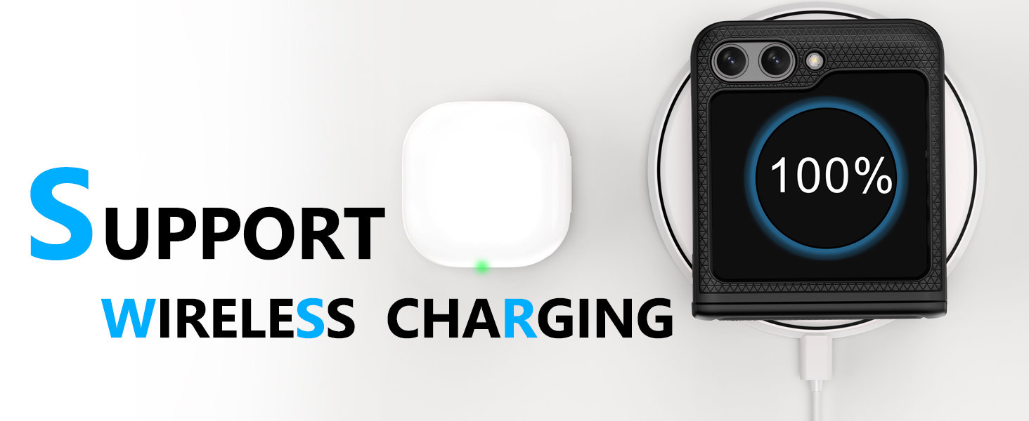 Vihibii for Samsung Galaxy Z Flip 5 Case with Hinge