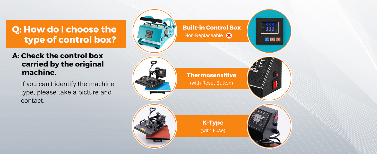 BEAMNOVA 110V 1400W Heat Press Control Box Replacement