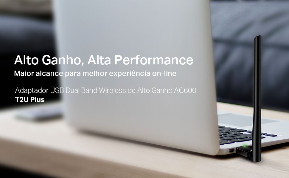 TP-Link Archer T2U Plus. Adaptador usb Wireless bual band de alta performance