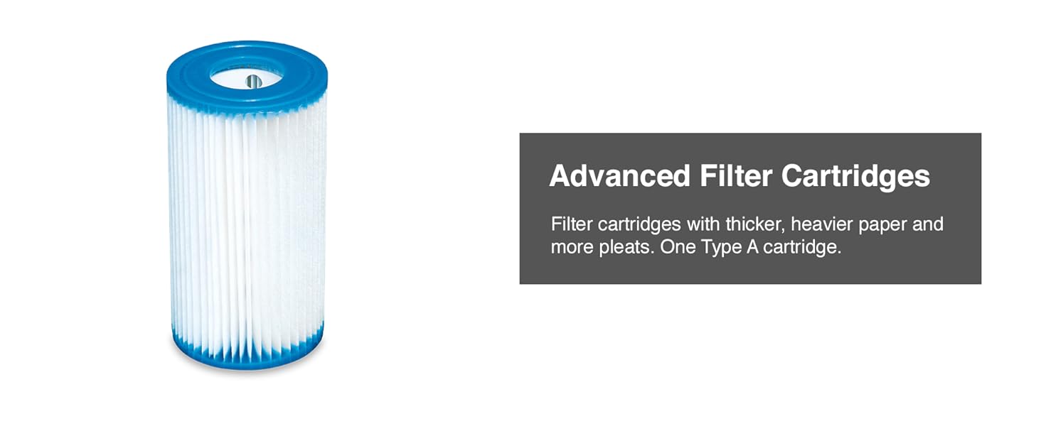 INTEX C1500 Krystal Clear Cartridge Filter Pump for Above Ground Pools