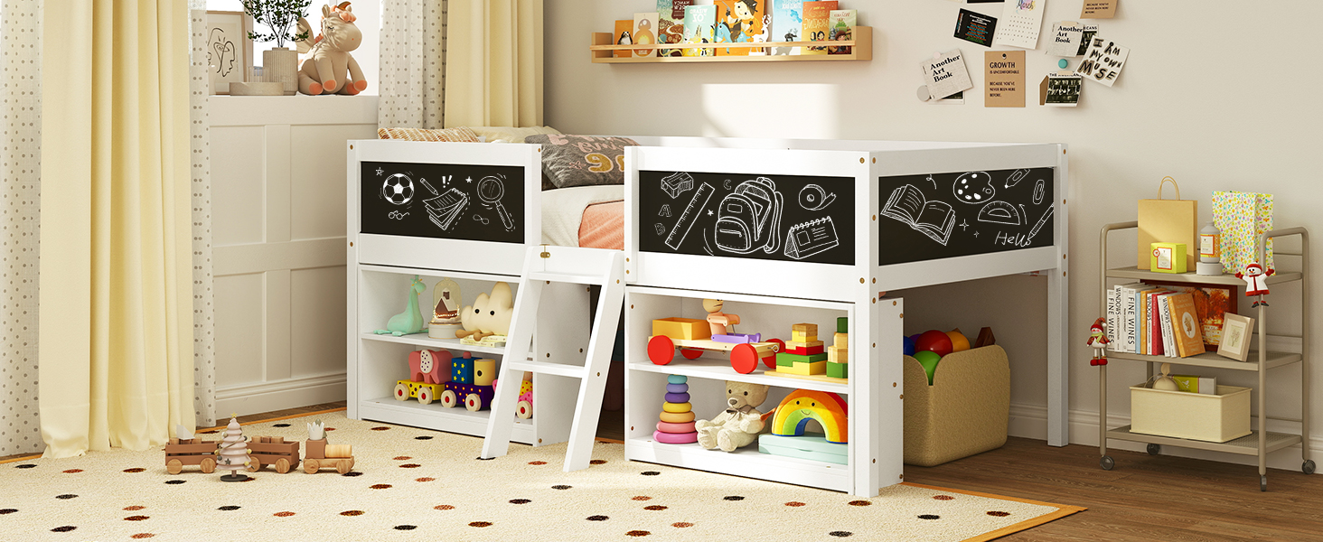 White Kids Bed