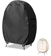 Sobana Outdoor Egg Chair Cover with Double Zipper,Waterproof Dust Proof Anti-UV Egg Chair Covers ...