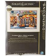 Dimensions Gold Collection Counted Cross Stitch Kit, European Bistro, 16 Count Dove Grey Aida, 11...