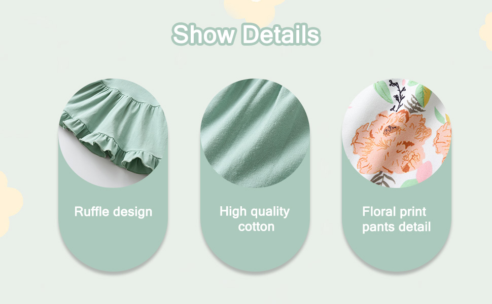 Baby Girl Summer Outfit Set