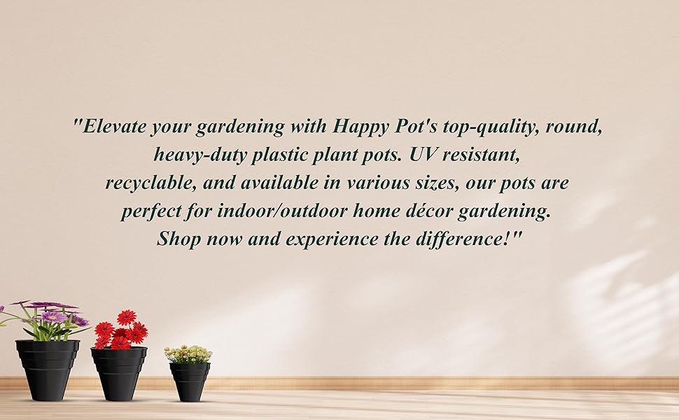 plastic plant pots