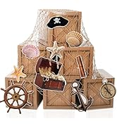 Gameza Pirate Party Decorations, 17PCS Nautical Trunk or Treat Car Decorations Supplies for Men W...