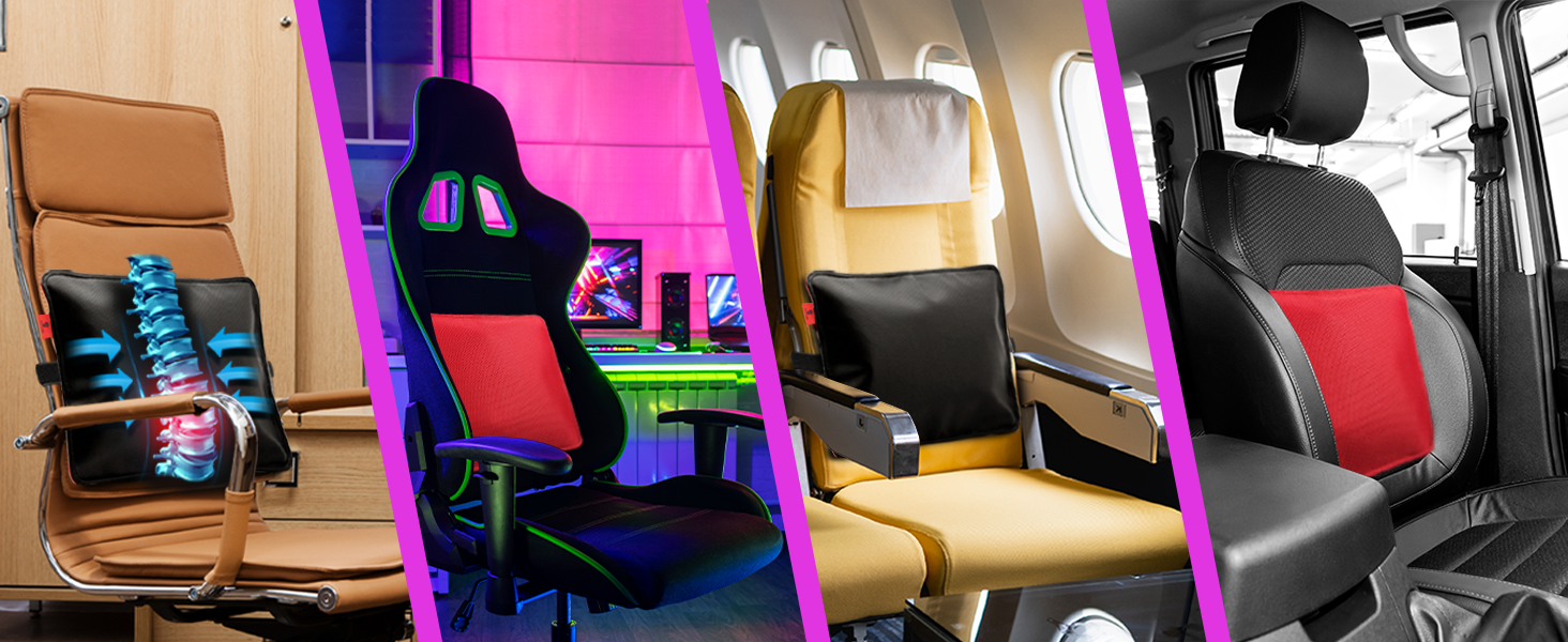 AJUVIA Back Vitalizer Car Lumbar Support for Driving Seat Lumbar