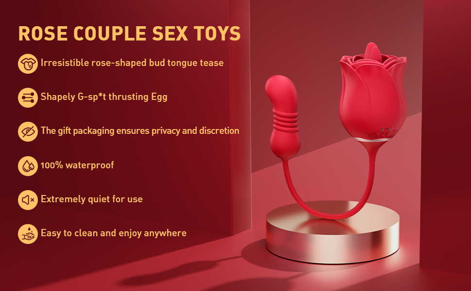 our Unique Rose Design Tongue Licking Vibrators