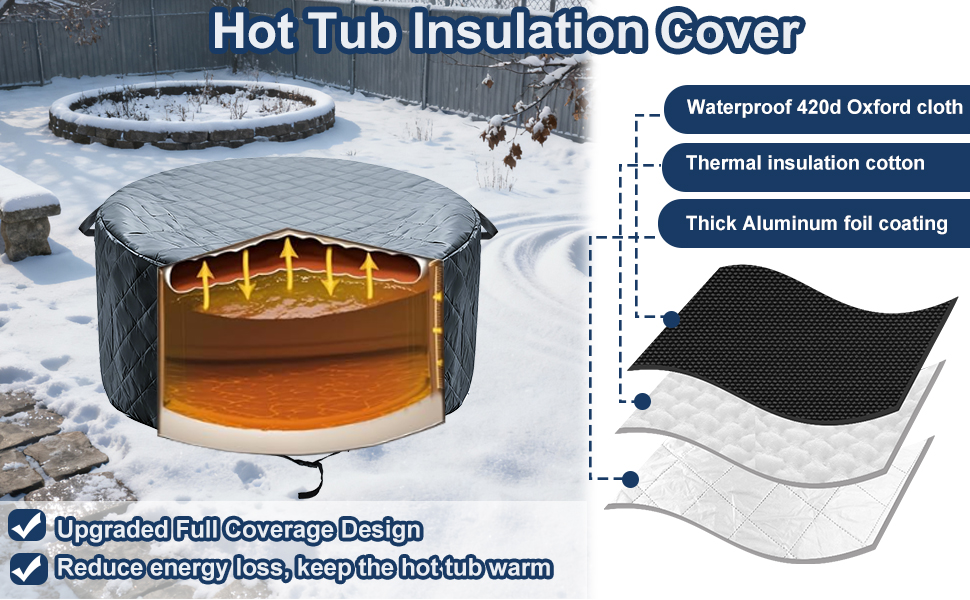 Round Inflatable Hot Tub Cover