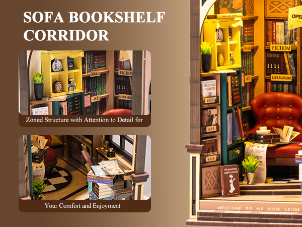 Amazon | Rolife 立体パズル ブックヌック キット「Bookstore