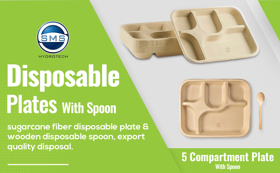 sms-hydrotech-disposable-plates-5-compartment-plate-with-spoon-pack