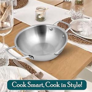 Gas & Induction Base Compitable Kadai Set with lid SPN-REESC